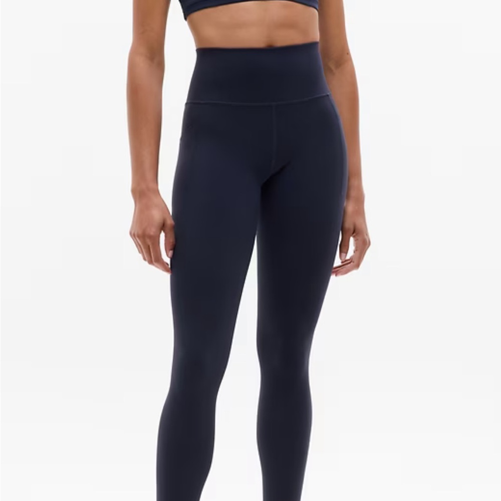 Athleta High-Waist Navy Blue Sculpting Leggings